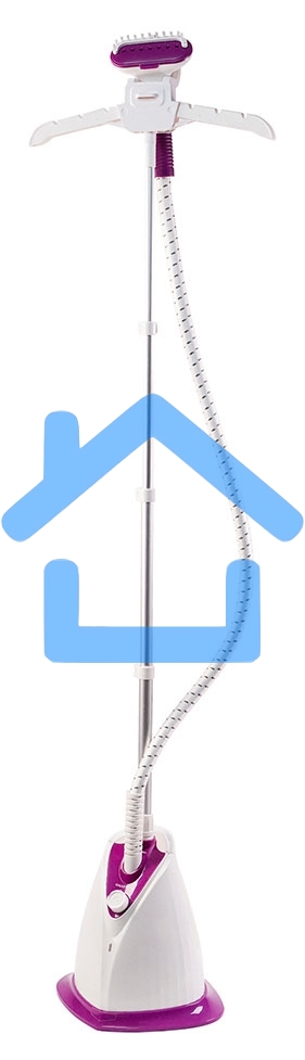 Отпариватель Galaxy Line GL 6211, белый с фиолетовым, стационарный, 2000 Вт, объем контейнера для воды 1,7 л, 3 режима отпаривания