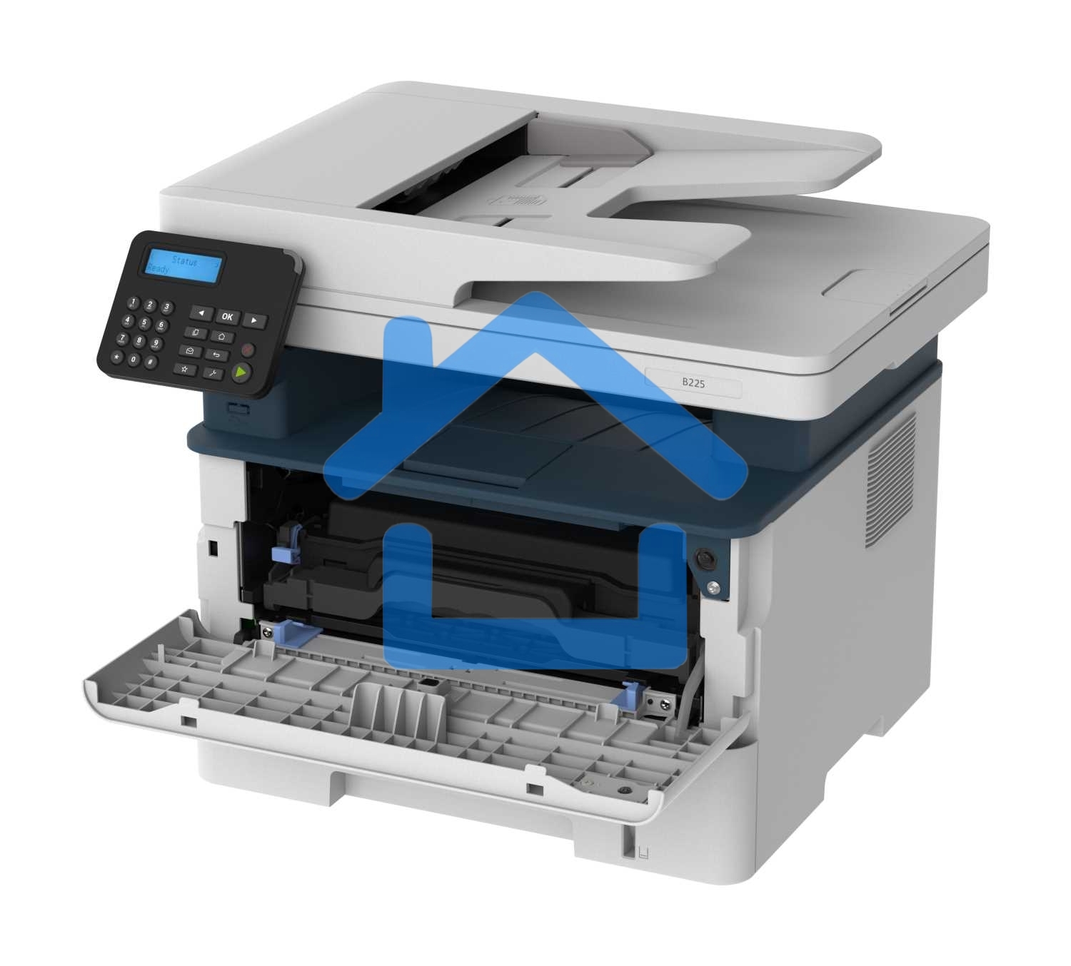 МФУ лазерное Xerox B225 (B225V_DNI), A4, ч/б, печ. до 34 стр/мин., скан. до 23 стр/мин. (ч/б) 7 стр/мин. (цвет), 600x600dpi, USB, RJ-45, Wi-Fi