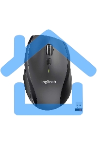 Мышь беспроводная Logitech M705 черный, 1000 dpi, радиоканал, USB, кнопки - 7