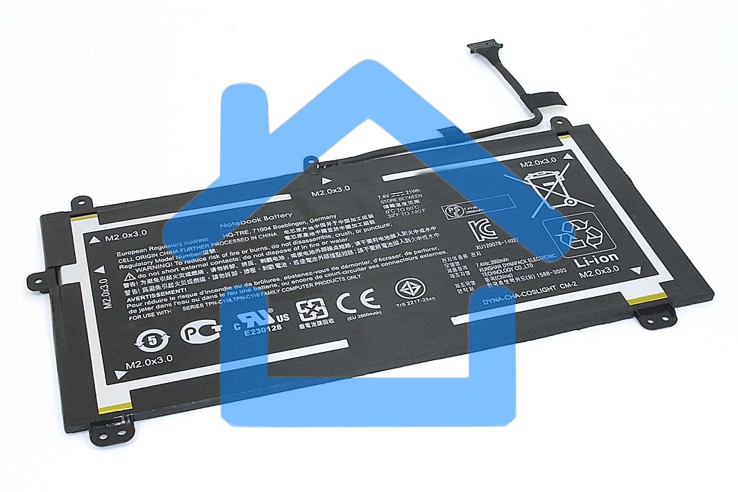 Аккумуляторная батарея для ноутбука HP Pavilion 10-k 7.4V 21Wh