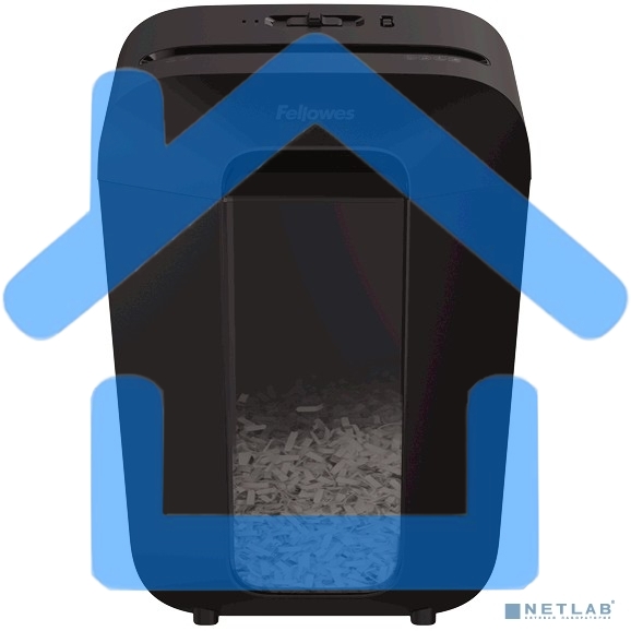 Шредер Fellowes PowerShred LX70 черный (секр.P-4)/перекрестный/11лист./18лтр./скрепки/скобы/пл.карты