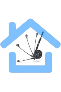 Наушники с микрофоном Genius HS-200C черный