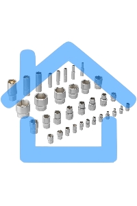 Набор инструментов Denzel 1/2