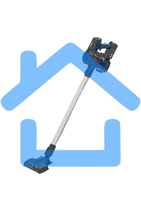 Пылесос вертикальный BBK BV3001 синий/серый, питание от аккумулятора, 150 Вт, уборка сухая, пылесборник 0.8 л, работа от АКБ max 30 мин