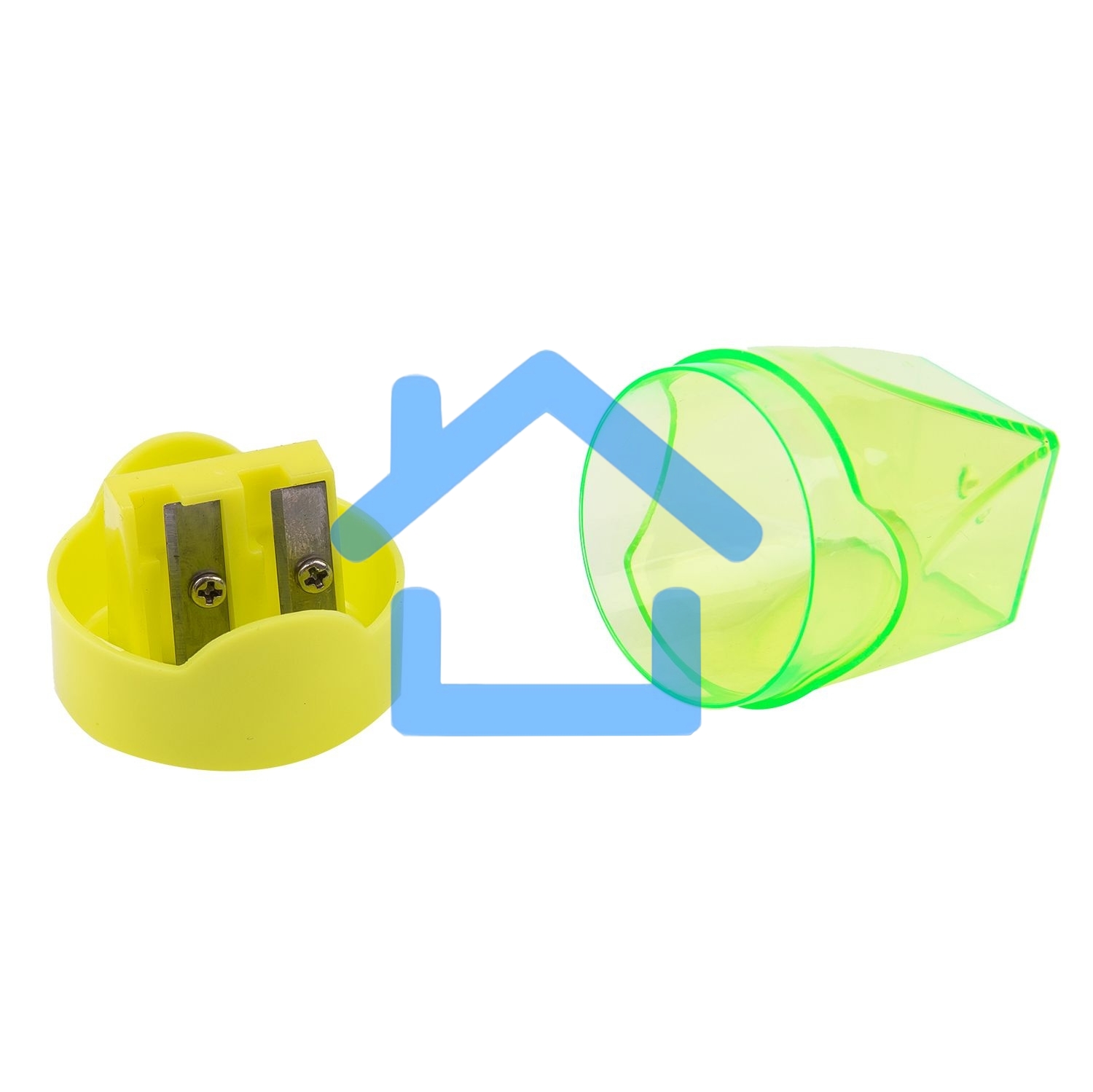 Точилка для карандашей ручная Deli E39768, 2 отверстия, пластик, ассорти