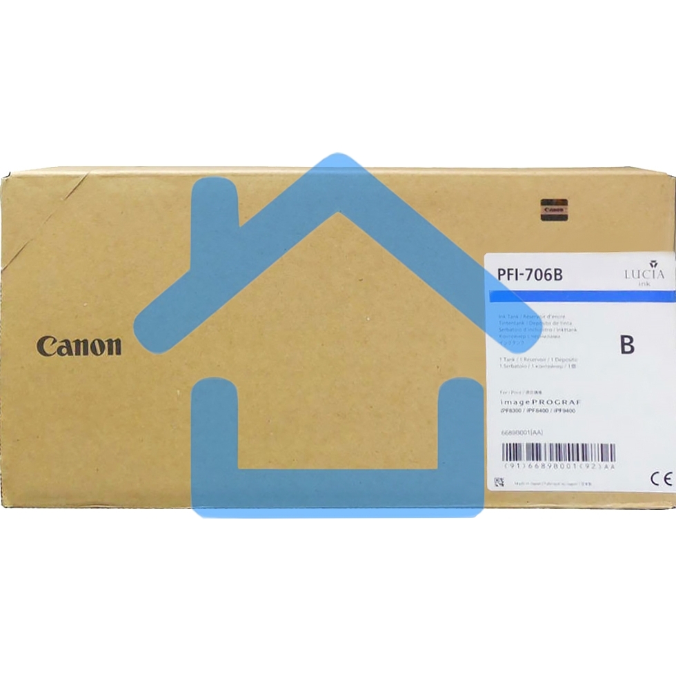 Картридж струйный Canon PFI-706 B синий для iPF8400/9400 (6689B001)