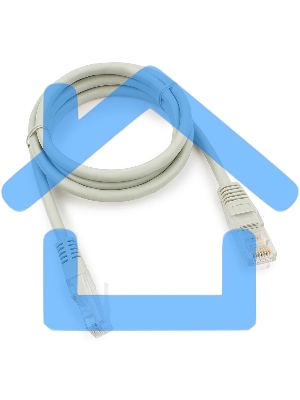 Патч-корд медный UTP Cablexpert PP10-1M кат.5e, 1м, литой, многожильный (серый)