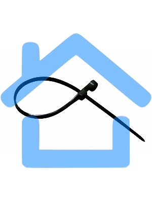 Хомут-стяжкa нейлоновая под винт Rexant 150x3,6 мм, черная, упаковка 100 шт.