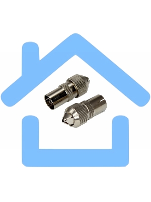 Разъем гнездо TV без пайки Металл 