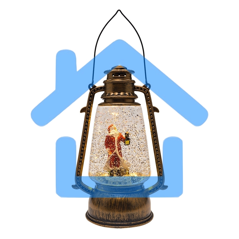 Декоративный фонарь Neon-night с эффектом снегопада и подсветкой 