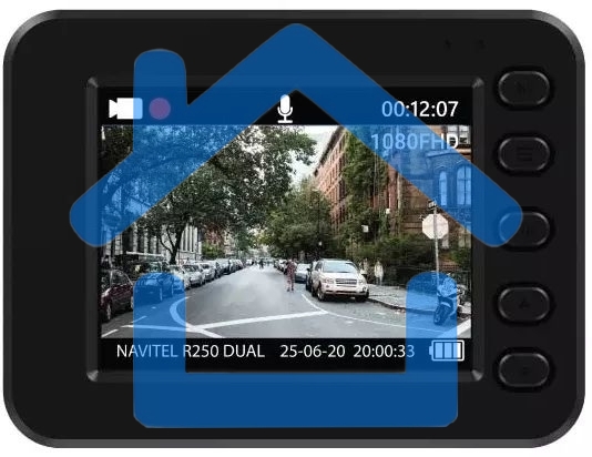 Видеорегистратор Navitel R250 DUAL DVR черный 1Mpix 1080x1920 1080p 140гр. AC5401
