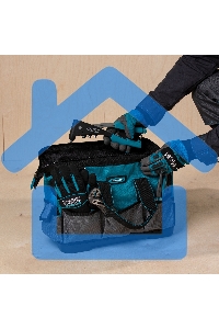 Сумка для инструмента Handwerker, 26 карманов, пластик. дно, наплечный ремень, 400х225х310мм Gross