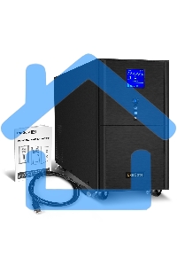 Источник бесперебойного питания (инвертор, синус, для котла) ExeGate SineTower SN-5000.LCD.AVR.2SH.1C13.T.RJ.USB 5000VA/4000W, чистая синусоида, LCD дисплей, AVR, 2*Schuko+1*C13+1*ternimal, RJ45/11, USB, линейно-интерактивный, черный