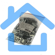 Кляймер СИБРТЕХ №4 оцинкованный с гвоздями, 100шт 46574