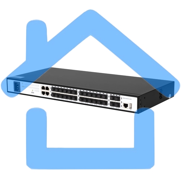 Коммутатор управляемый SNR 2+, 20 портов 100/1000Base-X SFP, 4 порта Combo 10/100/1000Base-T100/1000Base-X SFP, 4 порта 1/10G SFP+, встроенный БП ~220V AC