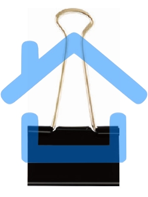 Зажимы Deli E38564 металл 25мм черный (упаковка: 12шт) картонная коробка