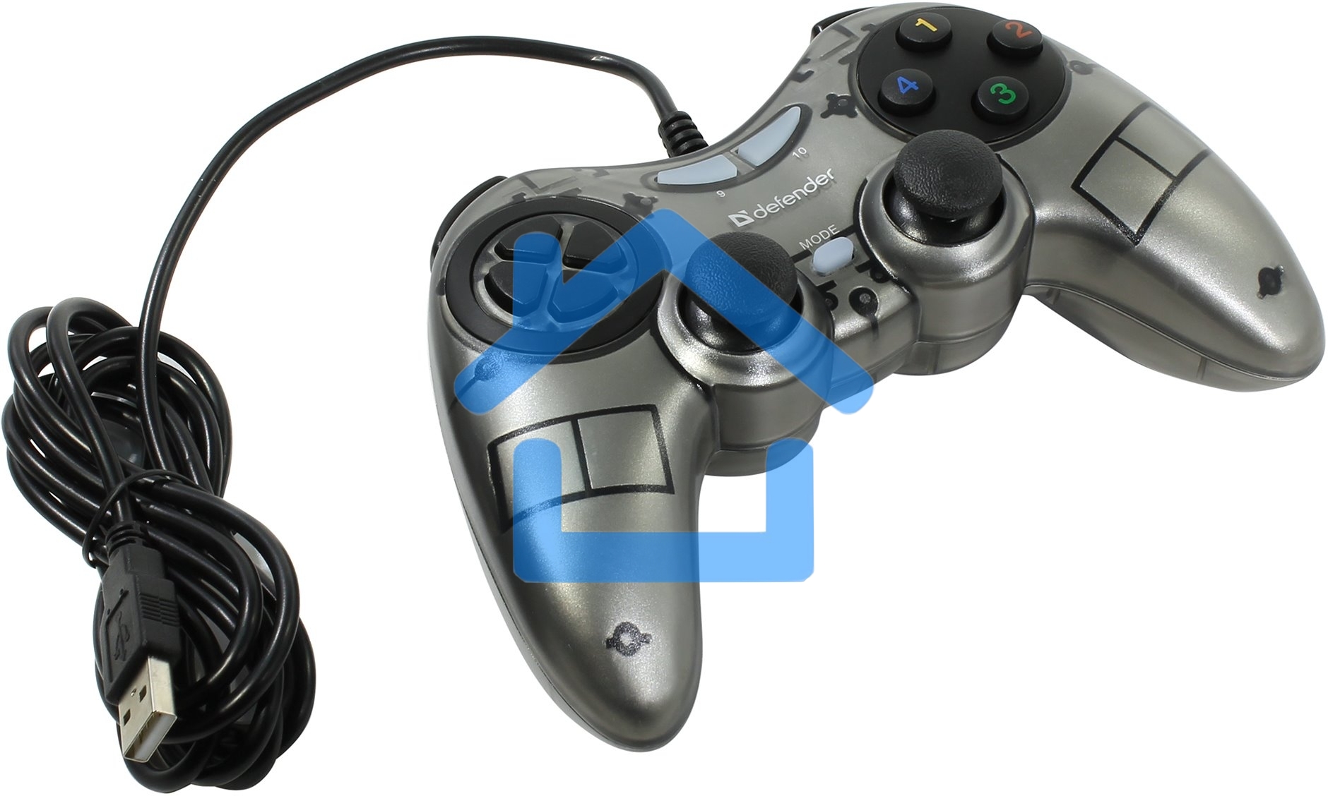 Геймпад Defender Zoom USB Xinput, 10 кнопок, 2 стика