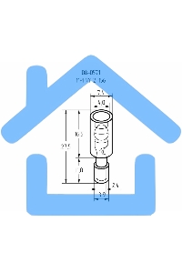 Разъем штекерный полностью изолированный штекер 4 мм 1.5-2.5 мм² (РШПи-п 2.5-4/РШИп 2-5-4) синий Rexant
