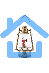 Декоративный фонарь Neon-night с эффектом снегопада и подсветкой 