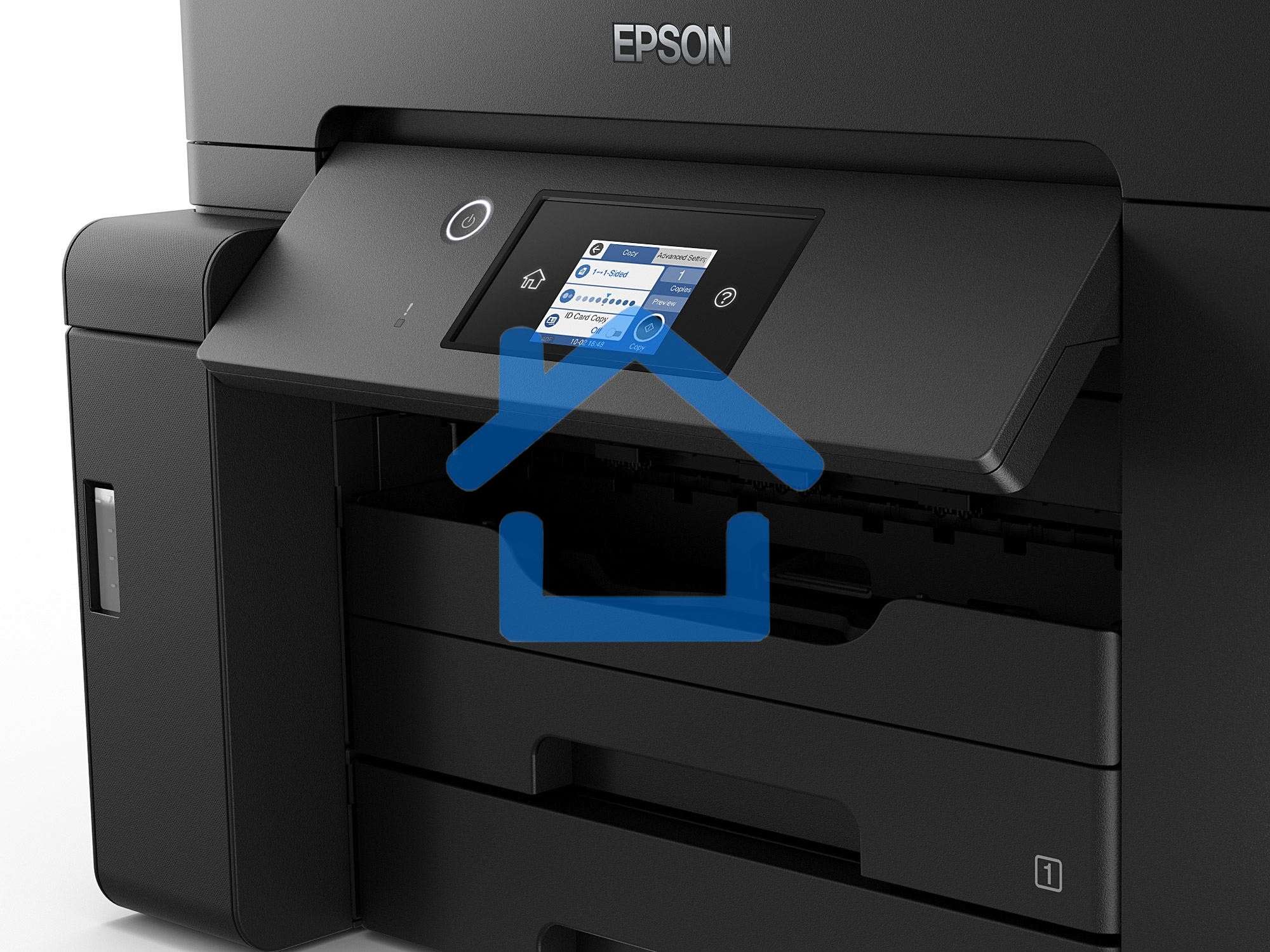МФУ струйное Epson M15140 (C11CJ41404), A3+, ч/б, печ. до 25 стр/мин., скан. до 26 стр/мин., 2400 x 4800 dpi (печать) 1200x2400dpi (скан.), USB, RJ-45, Wi-Fi