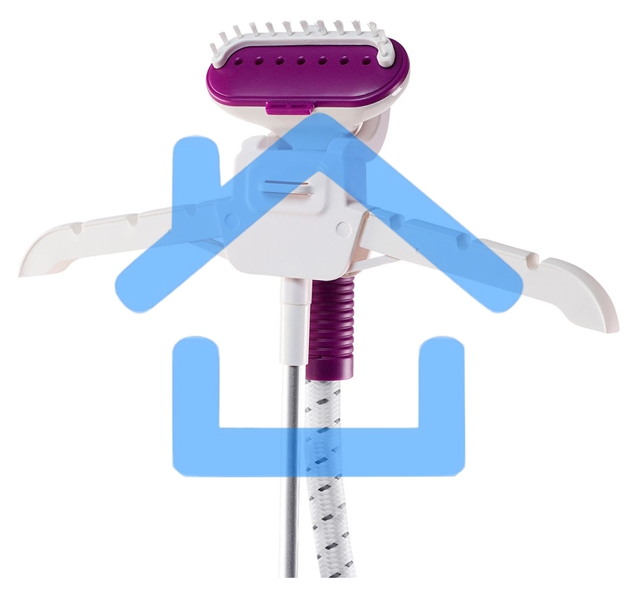 Отпариватель Galaxy Line GL 6211, белый с фиолетовым, стационарный, 2000 Вт, объем контейнера для воды 1,7 л, 3 режима отпаривания