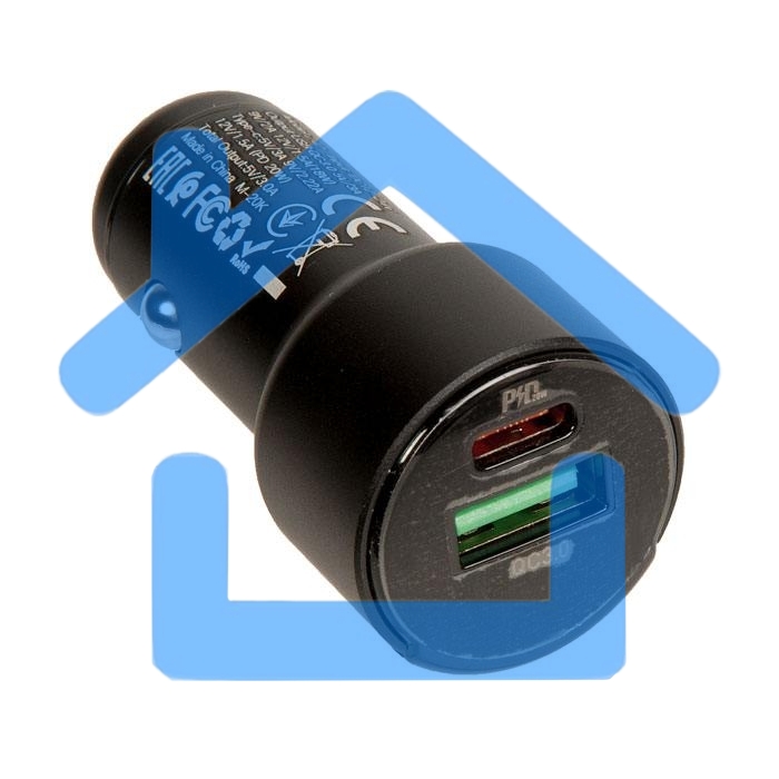 Автомобильная зарядка (от прикуривателя) HOCO Z42, PD20, QC3.0, один порт USB, один порт Type-C, черный