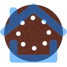 Круг абразивный на ворсовой подложке под 