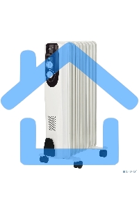 Обогреватель масляный Ballu Classic BOH/CL-09WRN (9 секций), белый, 2000 Вт, 25 м2, термостат