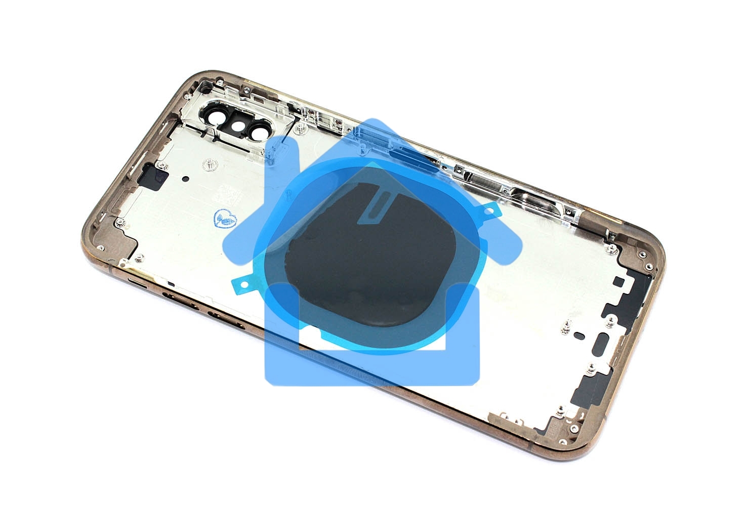 Задняя крышка (корпус) в сборе с рамкой для Apple iPhone Xs gold