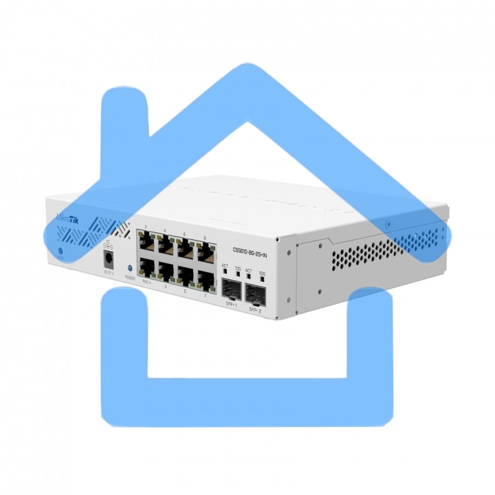 Коммутатор MikroTik CSS610-8G-2S+IN
