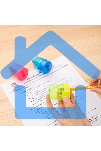 Точилка для карандашей ручная Deli E39768, 2 отверстия, пластик, ассорти