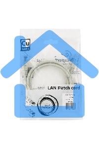 Патч-корд медный UTP Cablexpert PP10-1M кат.5e, 1м, литой, многожильный (серый)