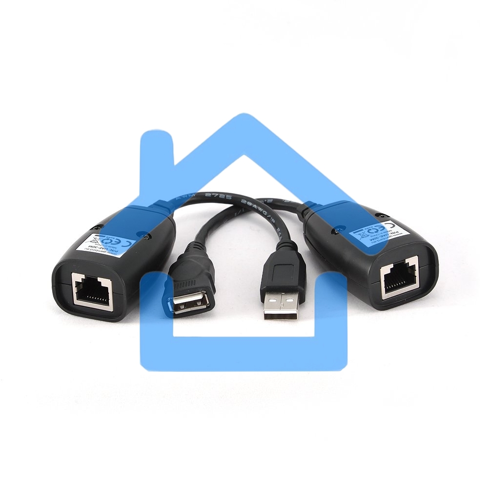 Кабель Gembird UAE-30M USB 2.0 кабель удлинительный AM/AF/RJ45Fx2 по витой паре