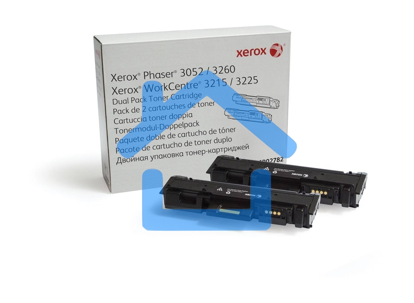 Картридж лазерный XEROX 106R02782 черный, 6000 стр. (упаковка 2шт х 3000 стр.), для Phaser 3052/3260/WC 3215/25 (channels)