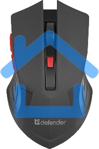 Мышь беспроводная Defender Accura MM-275 синий, 1600 dpi, радиоканал, USB, кнопки - 6