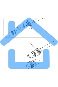 Разъем гнездо TV без пайки Металл 