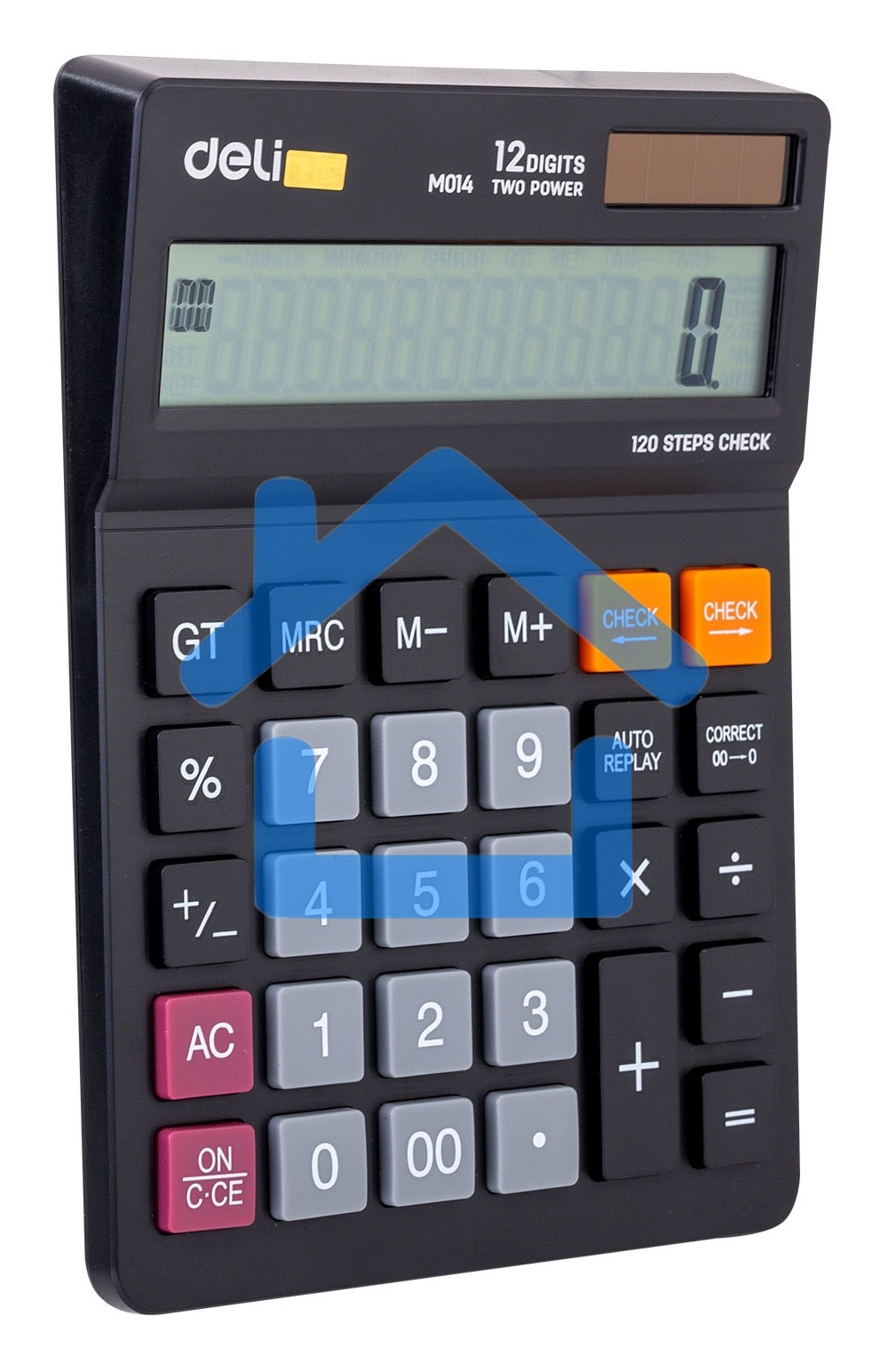 Калькулятор настольный Deli EM01420 черный 12-разр.