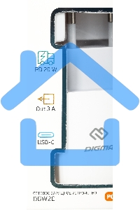 Сетевое зарядное устройство Digma DGW2C 3A PD белый