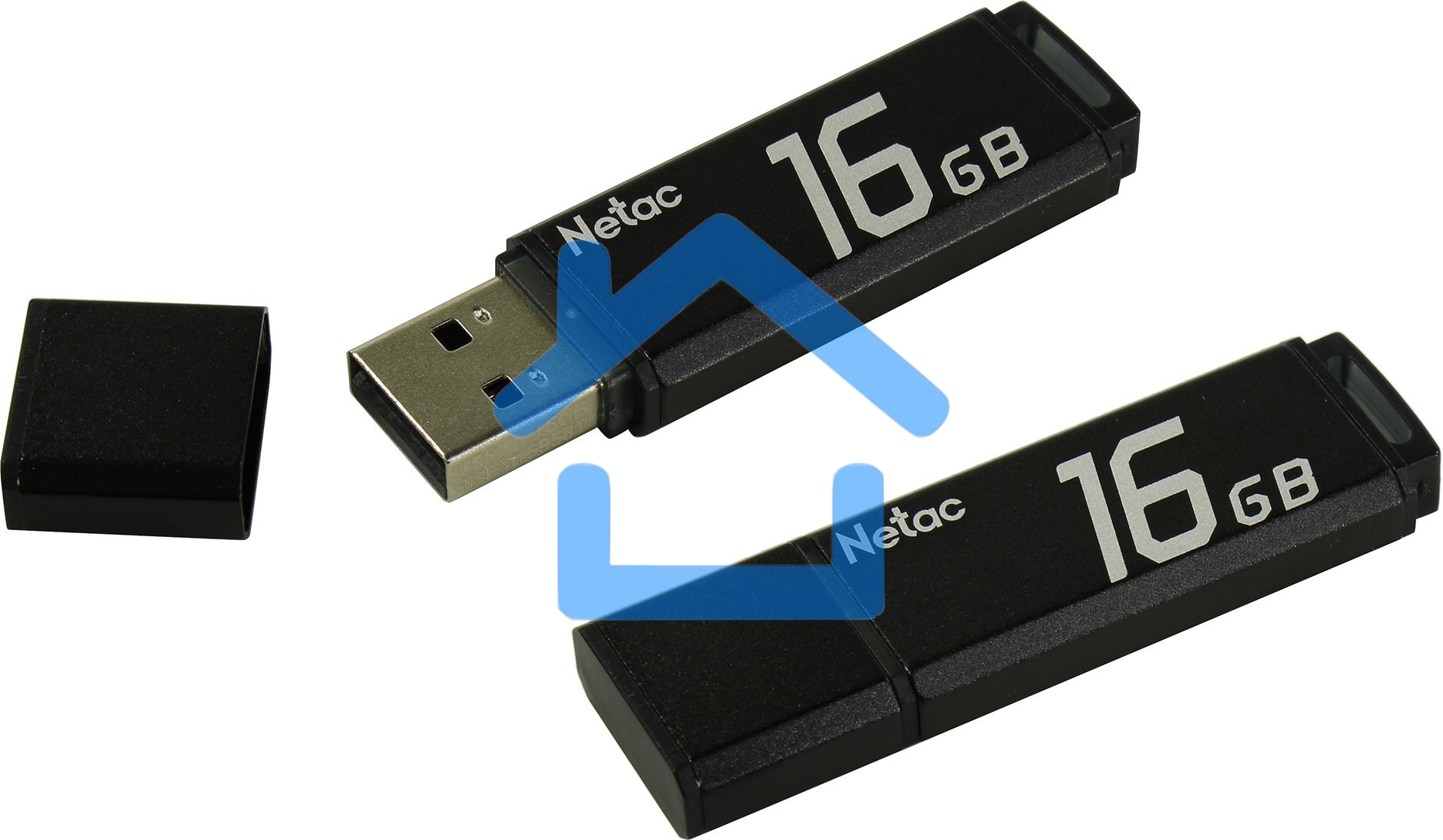 Флешка USB Netac U351 16 Gb <NT03U351N-016G-20BK>, USB 2.0