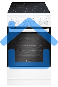 Плита электрическая Gefest 5160-01 0033 белый, конфорок 4 электрических, духовка 55 л, 50 см x 85 см x 58.5 см