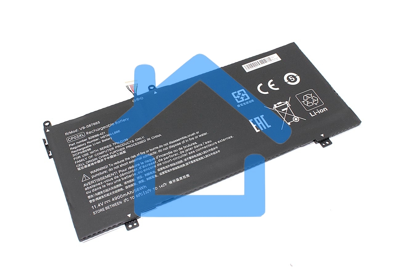 Аккумуляторная батарея для ноутбука HP Spectre X360 13-ae042ng 11.4V 4900mAh OEM