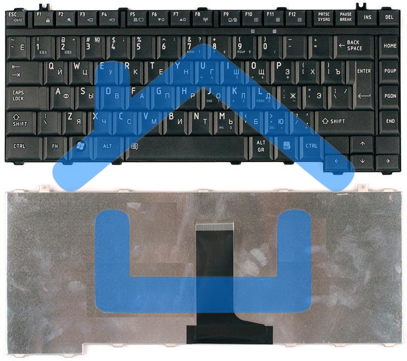 Клавиатура для ноутбука Toshiba Satellite A300 M300 L300 M500 M505 черная матовая