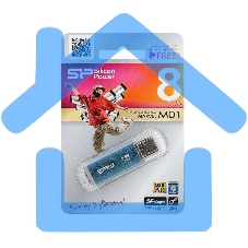 Флешка USB Silicon Power R/W 8 Gb Marvel M01 SP008 Gb,UF3M01V1B USB 3.0 синий