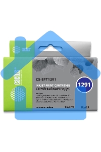 Картридж струйный Cactus CS-EPT1291 (T1291) черный (15 мл) для Epson Stylus Office B42/BX305/BX305F/BX320/BX525/BX625/SX420/SX425/SX525/SX620