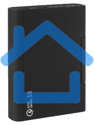 Портативный аккумулятор Qumo PowerAid 10400 QC/PD, 10400 мА-ч QC 3.0&2.0/BC1.2/MTKPE 1&2/PD черный