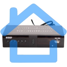 Ресивер эфирный цифровой DVB-T2/C HD HD-225 метал, дисплей DOLBY DIGITAL, Эфир