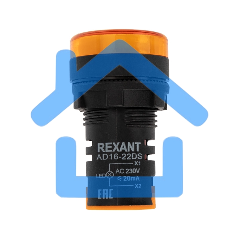 Матрица светодиодная AD22-230 В желтая Rexant