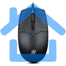 Мышь проводная Oklick 147M черный, 1600 dpi, PS/2, кнопки - 3