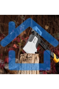 Топор цельнокованый Denzel 600 г, двухкомпонентная обрезиненная рукоятка