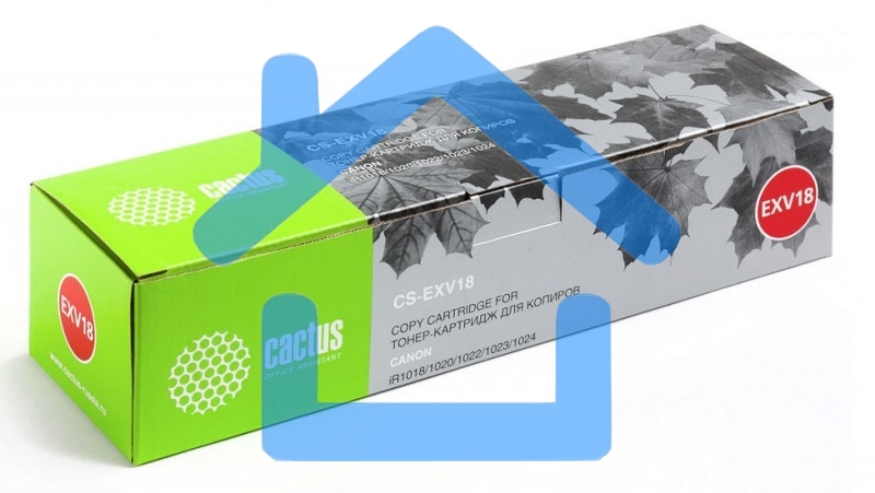 Картридж лазерный Cactus CS-EXV18 черный (8400 стр.) для Canon iR1018/ 1020/ 1022/ 1023/ 1024